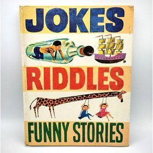Vintage Jokes Riddles Funny Stories Hardcover 1st Ed 1959 Oscar Weigle Crosby
